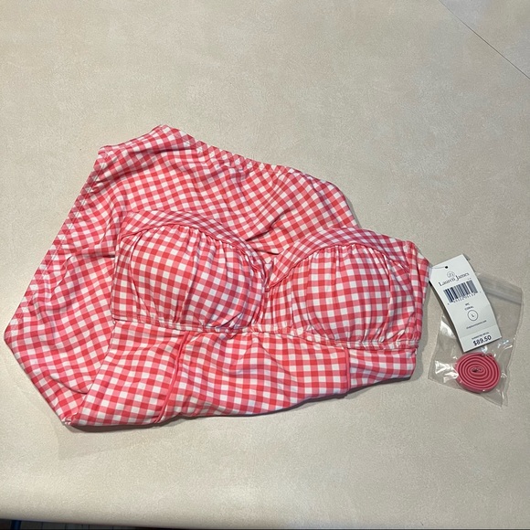 🤍 Gingham One-Piece Swim Suit Large - Picture 3 of 6